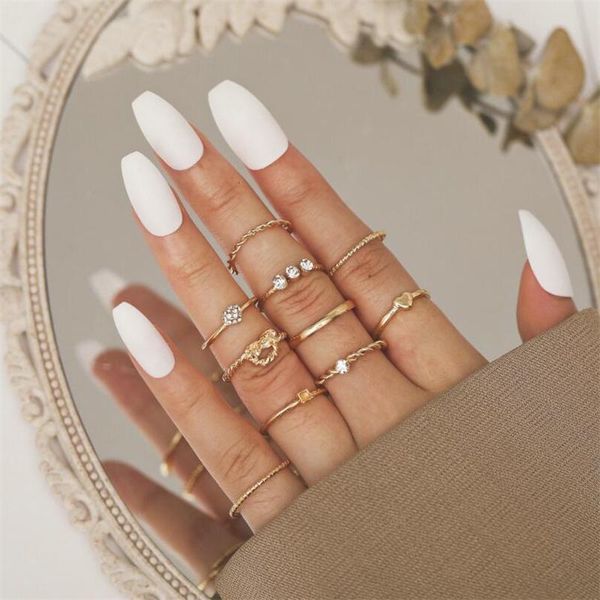 cluster rings 10pcs/set vintage alloy sets joint ring 2021 trend for women's men geometric finger jewelry accessories, Golden;silver
cluster rings 10pcs/set vintage alloy sets joint ring 2021 trend for women's men geometric finger jewelry accessories, Golden;silver