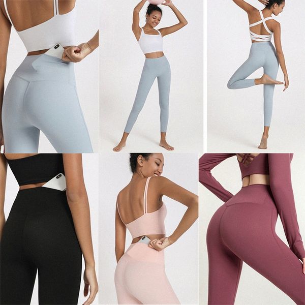 sports yoga outfits pants leggings women's high waist buttocks breathable nude align fitness pant quick-drying clothes with pocket, White;red
sports yoga outfits pants leggings women's high waist buttocks breathable nude align fitness pant quick-drying clothes with pocket, White;red