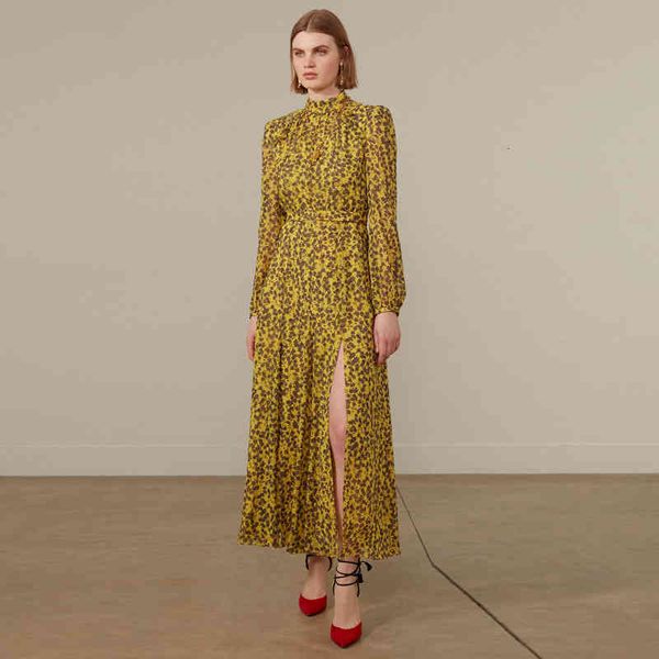 dress dressed long runway 2021 female spring around the neck long, floral fashion party, Black;gray
dress dressed long runway 2021 female spring around the neck long, floral fashion party, Black;gray