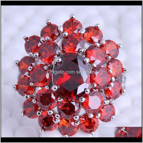 cluster drop delivery 2021 love monologue exquisite orange & red imitation garnet flower sier color rings size 6 7 / 8 9 jewelry bag j0609 t, Golden;silver
cluster drop delivery 2021 love monologue exquisite orange & red imitation garnet flower sier color rings size 6 7 / 8 9 jewelry bag j0609 t, Golden;silver