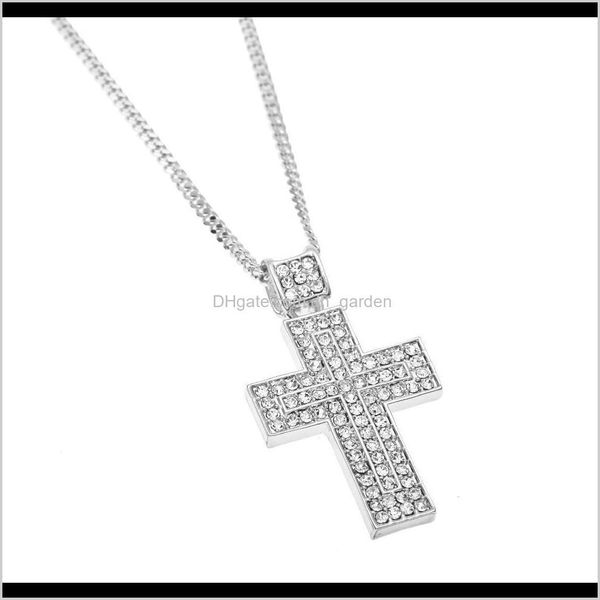 necklaces & pendants drop delivery 2021 men women gold sier color iced out rhinestone crystal cross pendant necklace 24 cuban chain fashion, Silver
necklaces & pendants drop delivery 2021 men women gold sier color iced out rhinestone crystal cross pendant necklace 24 cuban chain fashion, Silver