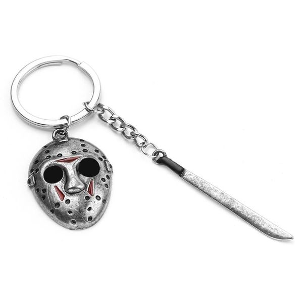 keychains murderer mask dagger pendant keychain horrible movie friday the 13th halloween keyring jewelry accessorie gifts, Silver
keychains murderer mask dagger pendant keychain horrible movie friday the 13th halloween keyring jewelry accessorie gifts, Silver