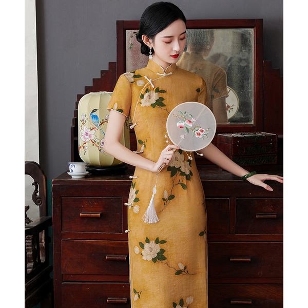 luxury cheongsam improved cheongsam old shanghai republic of china summer young girl ancient french style long drs, Blue;red
luxury cheongsam improved cheongsam old shanghai republic of china summer young girl ancient french style long drs, Blue;red