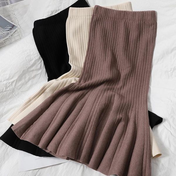 warm knitted elegant ruffle fishtail skirt autumn winter korean bag hip pit womens knit over the knee-length skirts, Black
warm knitted elegant ruffle fishtail skirt autumn winter korean bag hip pit womens knit over the knee-length skirts, Black