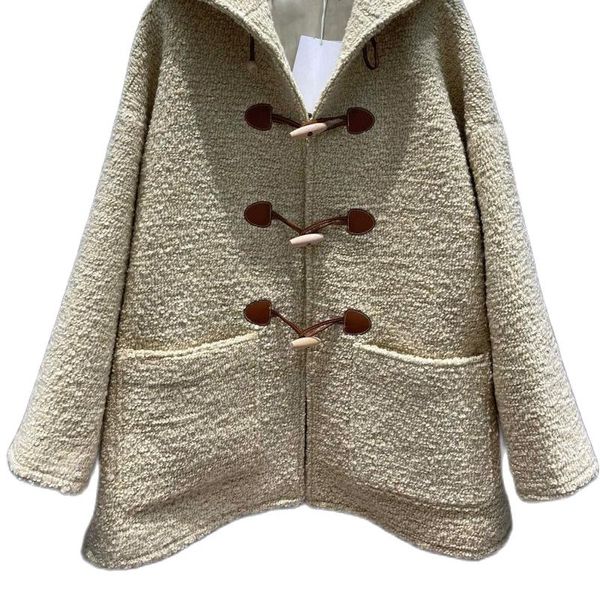 women's wool & blends luxury designer brand clothing coat overcoat female winter 2021 retro loose hooded jackets lady keep warm 1378, Black
women's wool & blends luxury designer brand clothing coat overcoat female winter 2021 retro loose hooded jackets lady keep warm 1378, Black