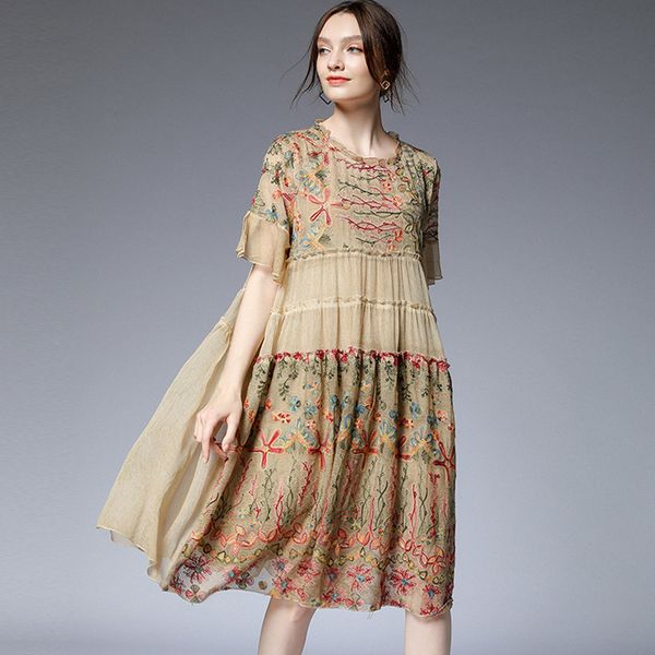 big yards dresses fat mm large women's 2021 summer feminine temperament thin loose chiffon embroidered 7372
big yards dresses fat mm large women's 2021 summer feminine temperament thin loose chiffon embroidered 7372