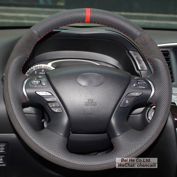 black genuine leather suede car steering wheel cover for infiniti jx35 m35 m25 m56 q70 qx60
black genuine leather suede car steering wheel cover for infiniti jx35 m35 m25 m56 q70 qx60
