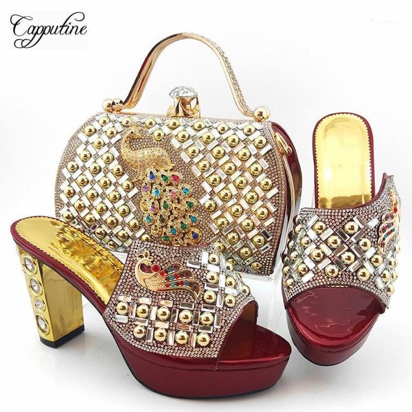 dress shoes luxury wedding/party wine high heel sandal and bag set with peacock metal decoration md015 height .5cm1, Black
dress shoes luxury wedding/party wine high heel sandal and bag set with peacock metal decoration md015 height .5cm1, Black