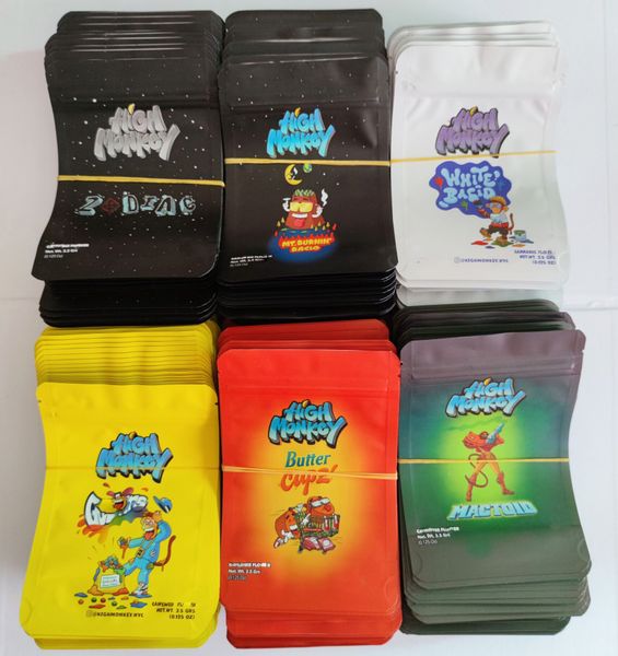 high monkey 3.5 g biscuit plastic bags stand up pouch edible packaging with matte finished candy gummy zipper bag dry herb flower package
high monkey 3.5 g biscuit plastic bags stand up pouch edible packaging with matte finished candy gummy zipper bag dry herb flower package