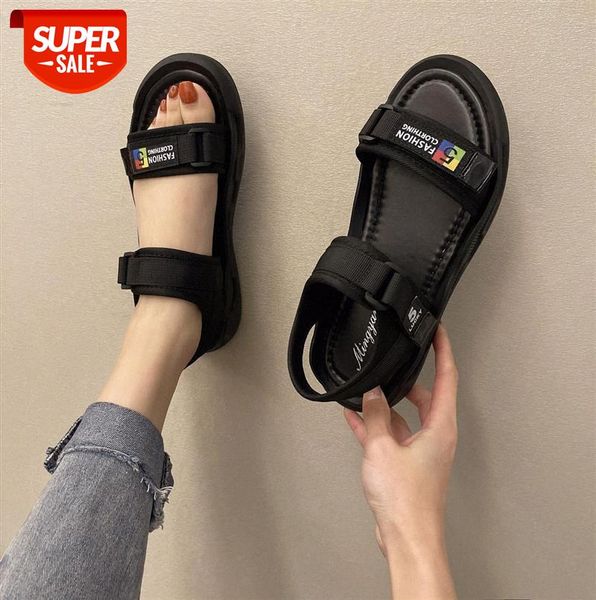 velcro one word buckle casual sandals women korean style thick-soled sports open-toe beach shoes #xd4a, Black
velcro one word buckle casual sandals women korean style thick-soled sports open-toe beach shoes #xd4a, Black