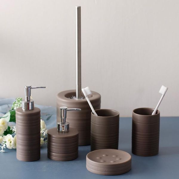 ceramic bathroom kit lotion bottle/toilet brush/soap dish/mouthwash cup/shower gel hand soap shampoo water bottle bath accessory set
ceramic bathroom kit lotion bottle/toilet brush/soap dish/mouthwash cup/shower gel hand soap shampoo water bottle bath accessory set