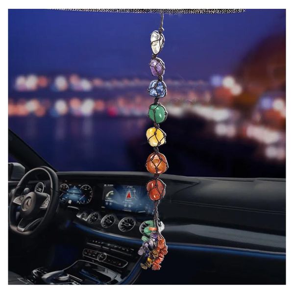 interior decorations 2021 car pendant 7 chakras energy stone handmade natural crystal rock hanging decor gift for men women
interior decorations 2021 car pendant 7 chakras energy stone handmade natural crystal rock hanging decor gift for men women