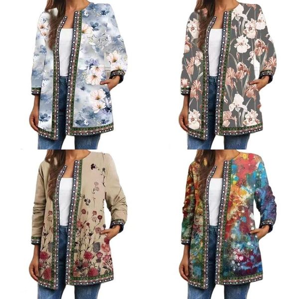 women's jackets cardigan autumn winter 2021 vintage ethnic floral printed long sleeve tunic ladies loose outerwear chic coat, Black;brown
women's jackets cardigan autumn winter 2021 vintage ethnic floral printed long sleeve tunic ladies loose outerwear chic coat, Black;brown