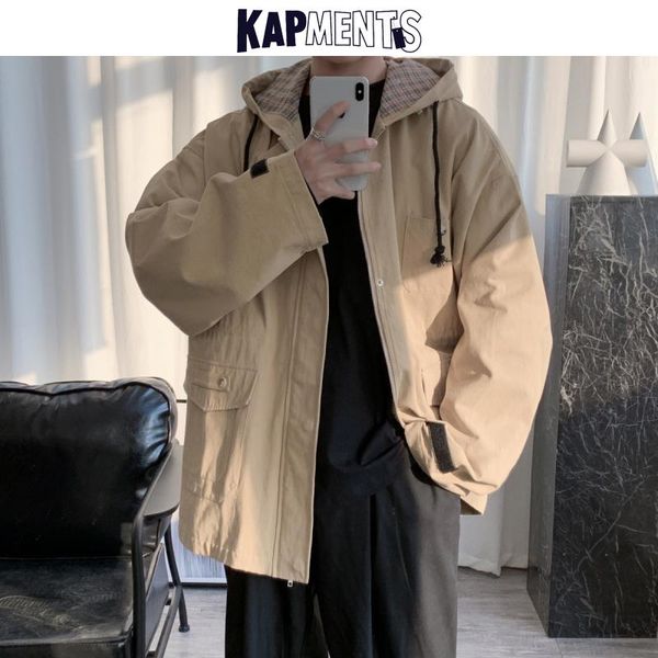 men's jackets kapments man japanese streetwear harajuku windbreaker 2021 hip hop mens kpop coats couple korean fashions cargo, Black;brown
men's jackets kapments man japanese streetwear harajuku windbreaker 2021 hip hop mens kpop coats couple korean fashions cargo, Black;brown
