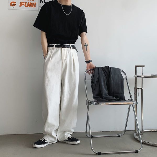 men's jeans loose white color baggy homme classic cargo pocket wide-leg pants washed casual denim trousers -2xl z7ob, Blue
men's jeans loose white color baggy homme classic cargo pocket wide-leg pants washed casual denim trousers -2xl z7ob, Blue