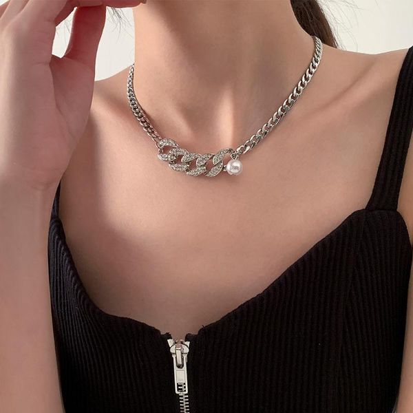 chokers lacteo 2021 fashion trendy shiny rhinestone corss clavicle chain choker necklace hiphop iron metal charm women jewelry, Golden;silver
chokers lacteo 2021 fashion trendy shiny rhinestone corss clavicle chain choker necklace hiphop iron metal charm women jewelry, Golden;silver