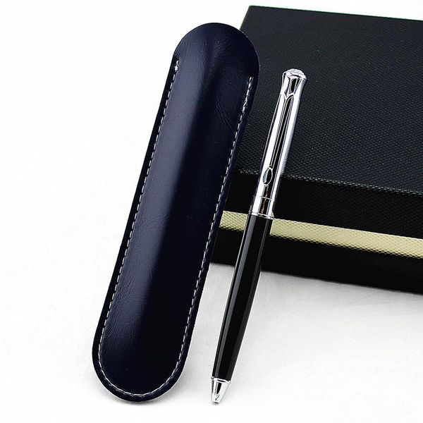 ballpoint pens luxury rollerball pen silver clip smooth metal for student school supplies leather pencil case bag, Blue;orange
ballpoint pens luxury rollerball pen silver clip smooth metal for student school supplies leather pencil case bag, Blue;orange