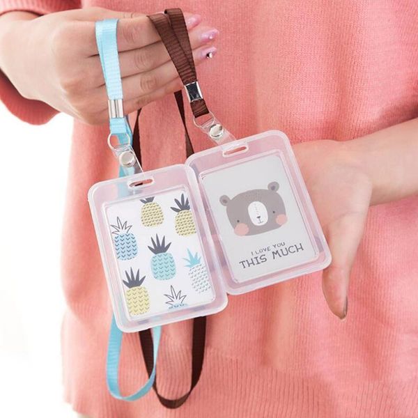 card holders small fresh 2 pieces of pvc transparent id bank holder student bus lanyard badge holde, Brown;gray
card holders small fresh 2 pieces of pvc transparent id bank holder student bus lanyard badge holde, Brown;gray