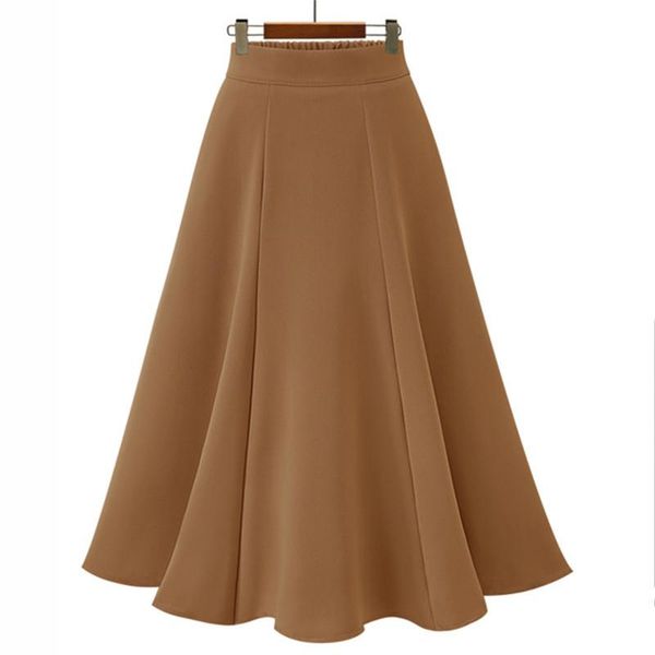 skirts 2021 autumn high waist skirt women solid color pleated lady casual femme long thicken fall fashion womens, Black
skirts 2021 autumn high waist skirt women solid color pleated lady casual femme long thicken fall fashion womens, Black