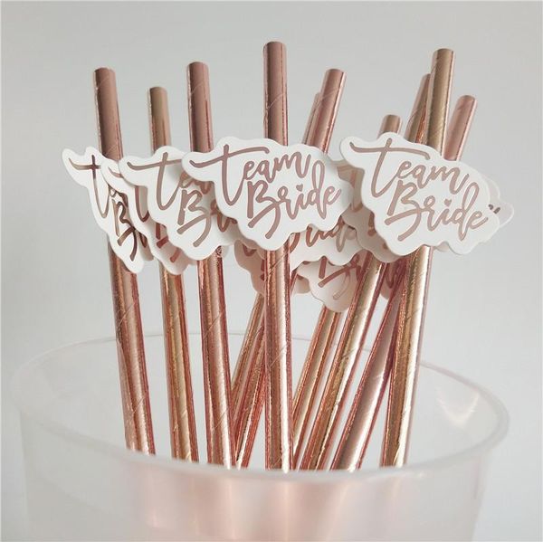 party decoration 10 pcs rose gold team bride sticker paper straws disposable tableware drink bachelor wedding supplies
party decoration 10 pcs rose gold team bride sticker paper straws disposable tableware drink bachelor wedding supplies