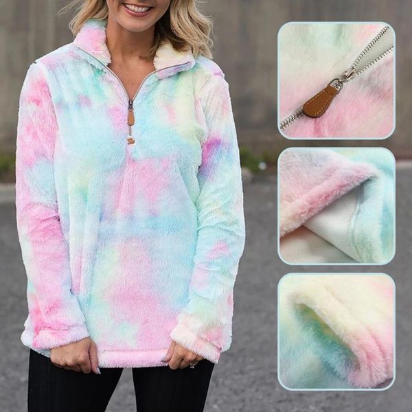 women's hoodies & sweatshirts fluffy hoodie colorful artificial wool collar long sleeved zipper leisure sweatshirt female pullover suda, Black
women's hoodies & sweatshirts fluffy hoodie colorful artificial wool collar long sleeved zipper leisure sweatshirt female pullover suda, Black