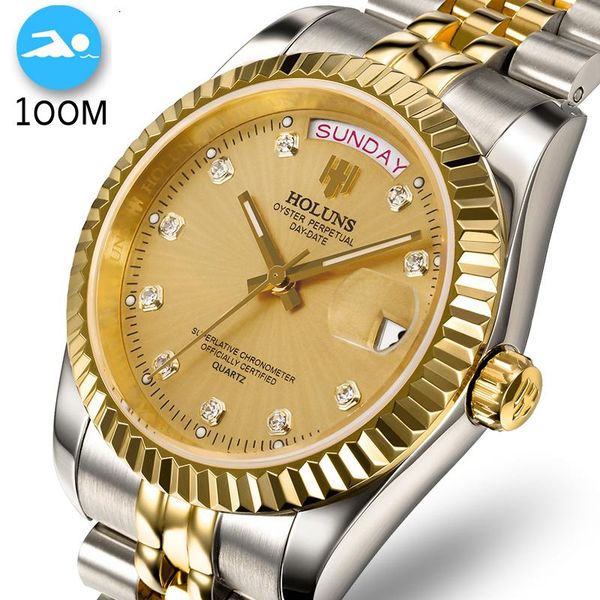 wristwatches 100m waterproof men watch swim full stainless steel business man watches automatic date week gold relogio masculino, Slivery;brown
wristwatches 100m waterproof men watch swim full stainless steel business man watches automatic date week gold relogio masculino, Slivery;brown