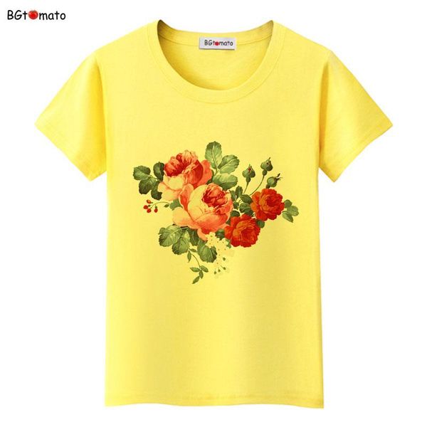 women's t-shirt 2021 big red flower summer t shirt women beautiful rose good quality brand soft, White
women's t-shirt 2021 big red flower summer t shirt women beautiful rose good quality brand soft, White