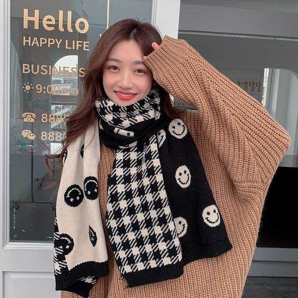 2021 winter scarf women ins japan south korea sweet and lovely smiling face warm winter scarf core spun yarn double-sided, Blue;gray
2021 winter scarf women ins japan south korea sweet and lovely smiling face warm winter scarf core spun yarn double-sided, Blue;gray