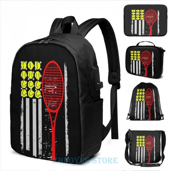 backpack funny graphic print vintage tennis american flag usa usb charge men school bags women cosmetic bag travel laptop
backpack funny graphic print vintage tennis american flag usa usb charge men school bags women cosmetic bag travel laptop