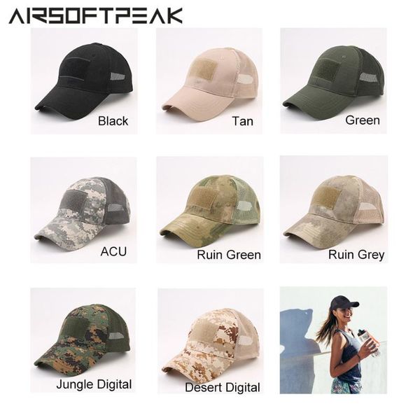 outdoor baseball cap men women large size adjustable sun hat breathable tactical camouflage mesh caps 55-61cm hats, Black;white
outdoor baseball cap men women large size adjustable sun hat breathable tactical camouflage mesh caps 55-61cm hats, Black;white