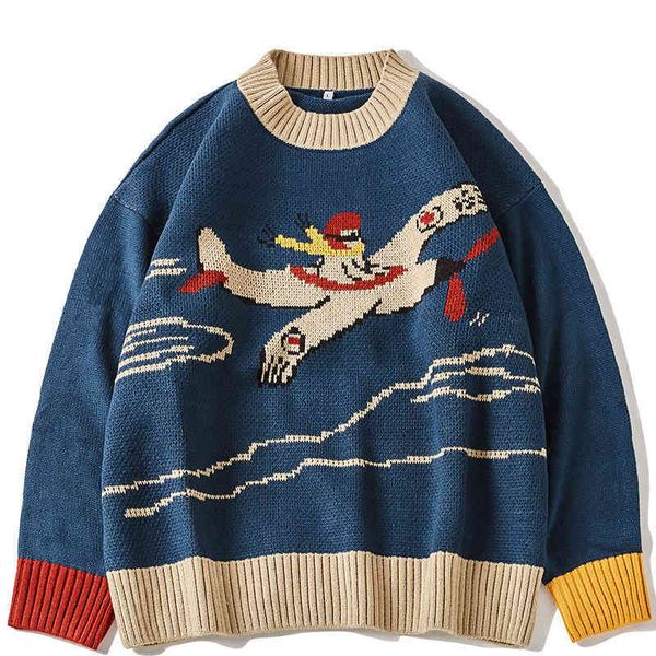 men's sweaters hip hop air plane pattern sweater men pullover oversize harajuku streetwear o-neck autumn casual for man women yceh, White;black
men's sweaters hip hop air plane pattern sweater men pullover oversize harajuku streetwear o-neck autumn casual for man women yceh, White;black