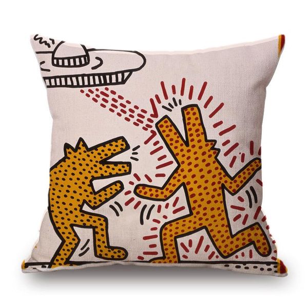 cushion/decorative pillow haring art cushion cover sofa couch decorative pillowcase cartoon illustration fabric home bar living room dec
cushion/decorative pillow haring art cushion cover sofa couch decorative pillowcase cartoon illustration fabric home bar living room dec