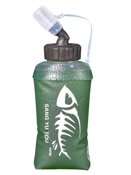 outdoor pads soft flask folding collapsible 450ml water bottle portable tpu bpa sports kette camping hydration bladder pack waist bag
outdoor pads soft flask folding collapsible 450ml water bottle portable tpu bpa sports kette camping hydration bladder pack waist bag