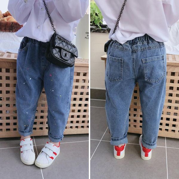 jeans casual loose kids denim pants 2021 spring autumn elastic waist girls boys 1-6 years old children trousers, Blue
jeans casual loose kids denim pants 2021 spring autumn elastic waist girls boys 1-6 years old children trousers, Blue