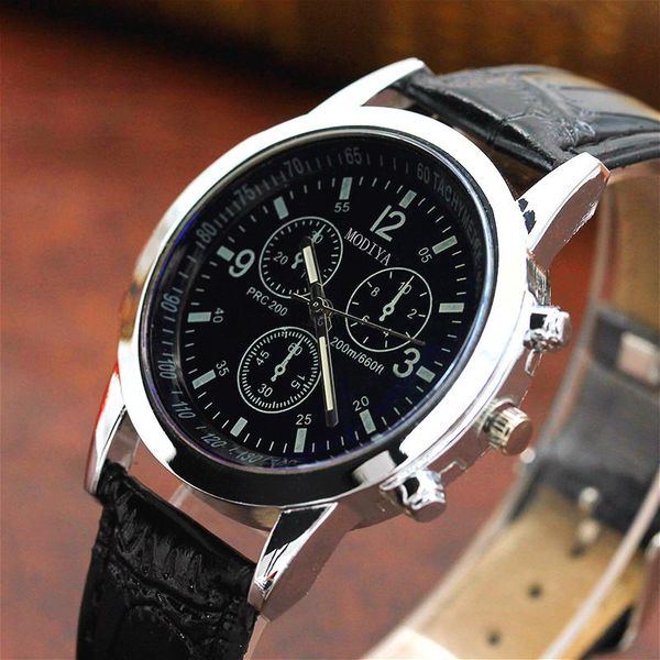 wristwatches fashion men's analog quartz watches blue ray faux leather men wrist watch mens casual clock, Slivery;brown
wristwatches fashion men's analog quartz watches blue ray faux leather men wrist watch mens casual clock, Slivery;brown