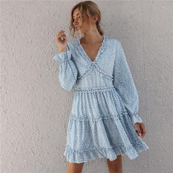 casual dresses 2021 women elegant dress female floral printed long sleeve party short mini deep v-neck femme vesidos vintage, Black;gray
casual dresses 2021 women elegant dress female floral printed long sleeve party short mini deep v-neck femme vesidos vintage, Black;gray