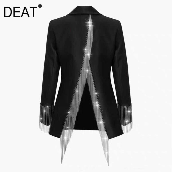 deat winter small suit jacket for famale design niche back hollow split tassel black loose blazers yj912 210930, White;black
deat winter small suit jacket for famale design niche back hollow split tassel black loose blazers yj912 210930, White;black