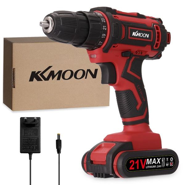 kkmoon 21v electric cordless drill high-power lithium battery wireless rechargeable hand drills brush motor home diy power tools professiona
kkmoon 21v electric cordless drill high-power lithium battery wireless rechargeable hand drills brush motor home diy power tools professiona