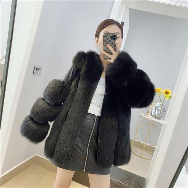 women's fur & faux real coat full sleeves women plus size female winter sheepskin for natural jacket k1yx, Black
women's fur & faux real coat full sleeves women plus size female winter sheepskin for natural jacket k1yx, Black