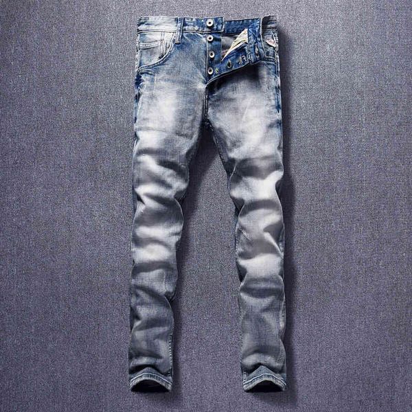 jeans italian style fashion men jeans light blue elastic slim fit casual denim buttons pants vintage designer trousers
jeans italian style fashion men jeans light blue elastic slim fit casual denim buttons pants vintage designer trousers