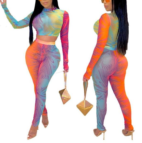 women long sleeve round collar t shirt high waist trouser suit printing tight set outfits clubwear clothes women's tracksuits, Gray
women long sleeve round collar t shirt high waist trouser suit printing tight set outfits clubwear clothes women's tracksuits, Gray