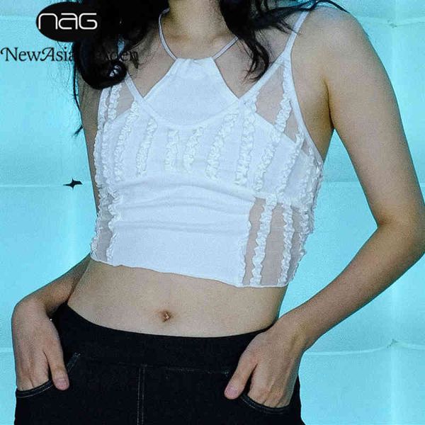 newasia mesh tank see through white halter camis lady cut out stripe vest club wear streetwear crop women new 210413
newasia mesh tank see through white halter camis lady cut out stripe vest club wear streetwear crop women new 210413