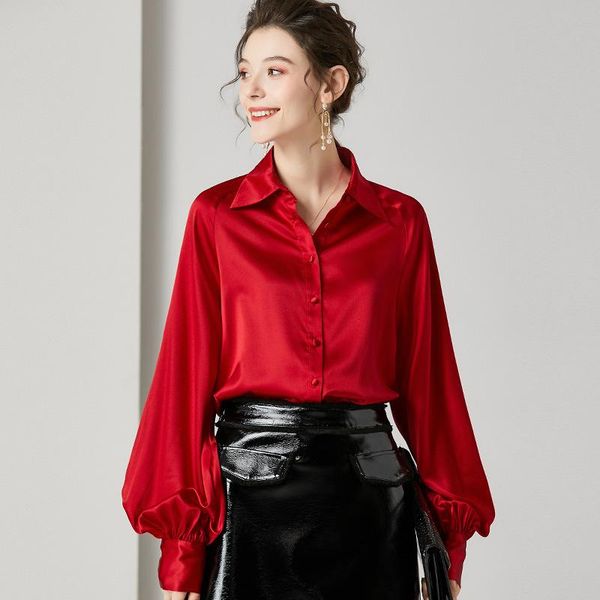 women's blouses & shirts real silk shirt womens and long sleeve blouse spring autumn vintage blusas mujer de moda 2021 924132 yy2580, White
women's blouses & shirts real silk shirt womens and long sleeve blouse spring autumn vintage blusas mujer de moda 2021 924132 yy2580, White