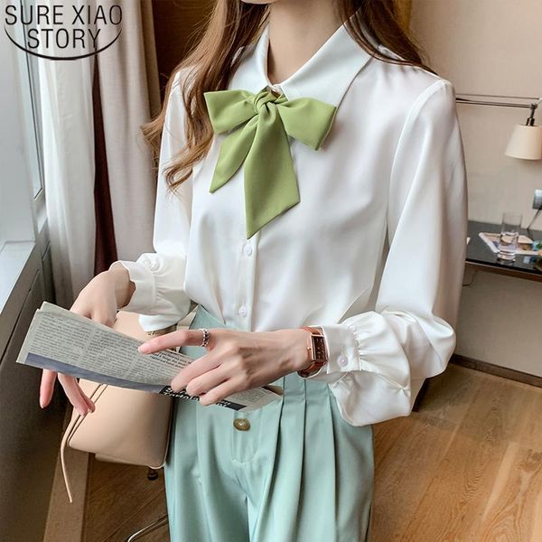 women's blouses & shirts korean loose shirt fashion collar office lady 2021 autumn long sleeve womens and blusas 10560, White
women's blouses & shirts korean loose shirt fashion collar office lady 2021 autumn long sleeve womens and blusas 10560, White
