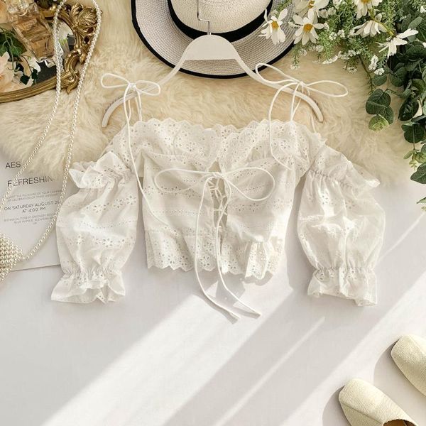 women's blouses & shirts mumuzi summer white blouse retro chic lace shirt strap short design strapless off shoulder sleeve
women's blouses & shirts mumuzi summer white blouse retro chic lace shirt strap short design strapless off shoulder sleeve