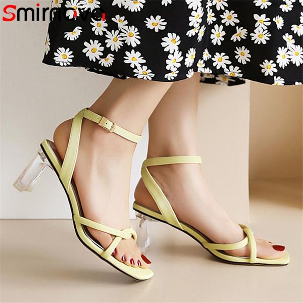 smirnova 2021 arrive ankle buckle women sandals transparent high heels summer solid colors casual shoes woman, Black
smirnova 2021 arrive ankle buckle women sandals transparent high heels summer solid colors casual shoes woman, Black