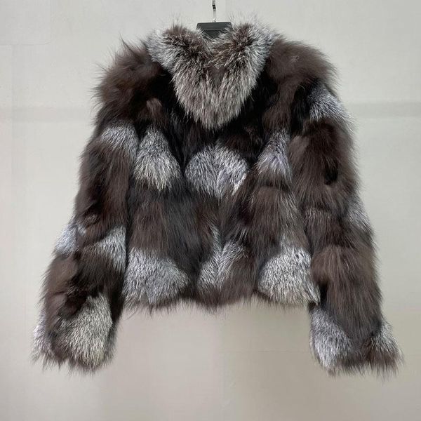 women's fur & faux winter warm real silver short jacket long sleeve fashion natural coat female plush coats qd.yishang, Black
women's fur & faux winter warm real silver short jacket long sleeve fashion natural coat female plush coats qd.yishang, Black