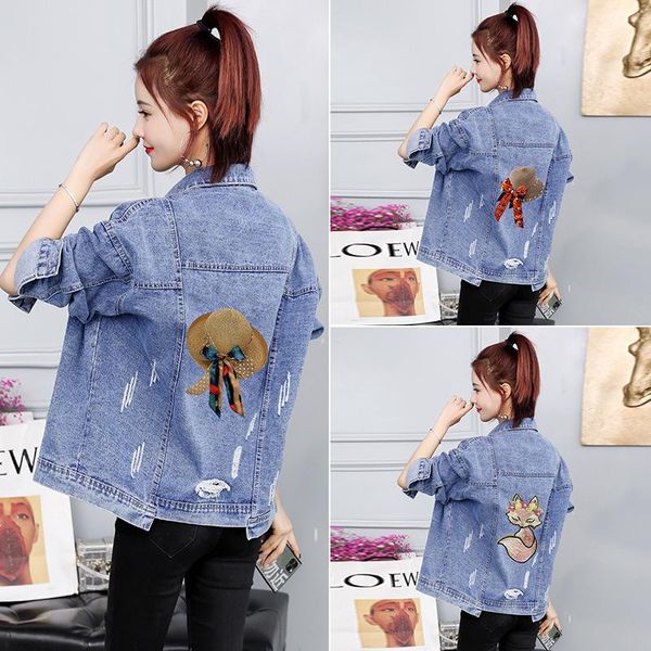 women's jackets autumn and winter casual loose denim jacket elegant fashion girls bear embroidery hooded jean coat light blue m-4xl, Black;brown
women's jackets autumn and winter casual loose denim jacket elegant fashion girls bear embroidery hooded jean coat light blue m-4xl, Black;brown