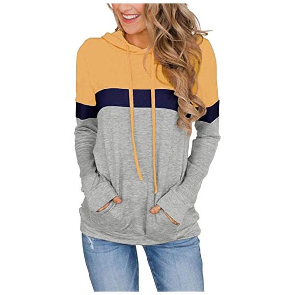 women's hoodies & sweatshirts pocket drawstring women casual stripe long sleeve streetwear hoodie sudaderas con capucha moletom feminin, Black
women's hoodies & sweatshirts pocket drawstring women casual stripe long sleeve streetwear hoodie sudaderas con capucha moletom feminin, Black
