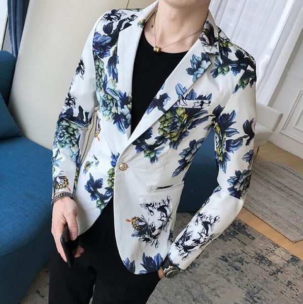 men's suits & blazers 2021 high-grade suit jackets/male slim fit printing fashion swallow-tailed coat/man leisure business spring, White;black
men's suits & blazers 2021 high-grade suit jackets/male slim fit printing fashion swallow-tailed coat/man leisure business spring, White;black